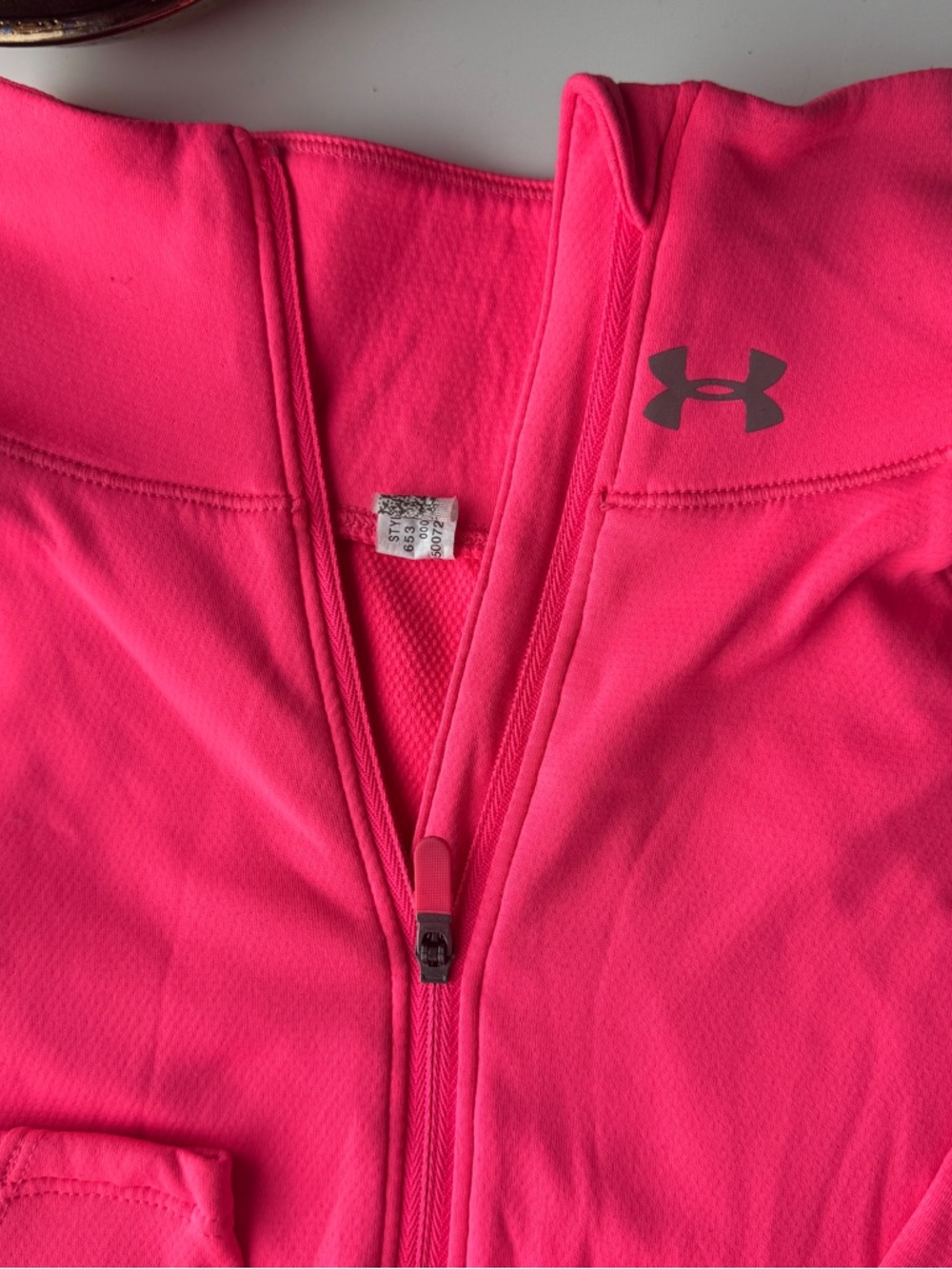 Under Armour Neon Pink Full-Zip Performance Jacket